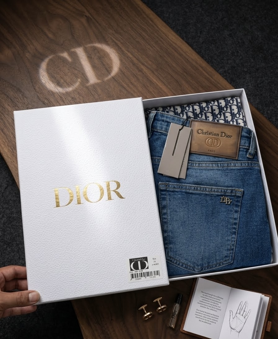 (Dior Blue Denim Jeans)