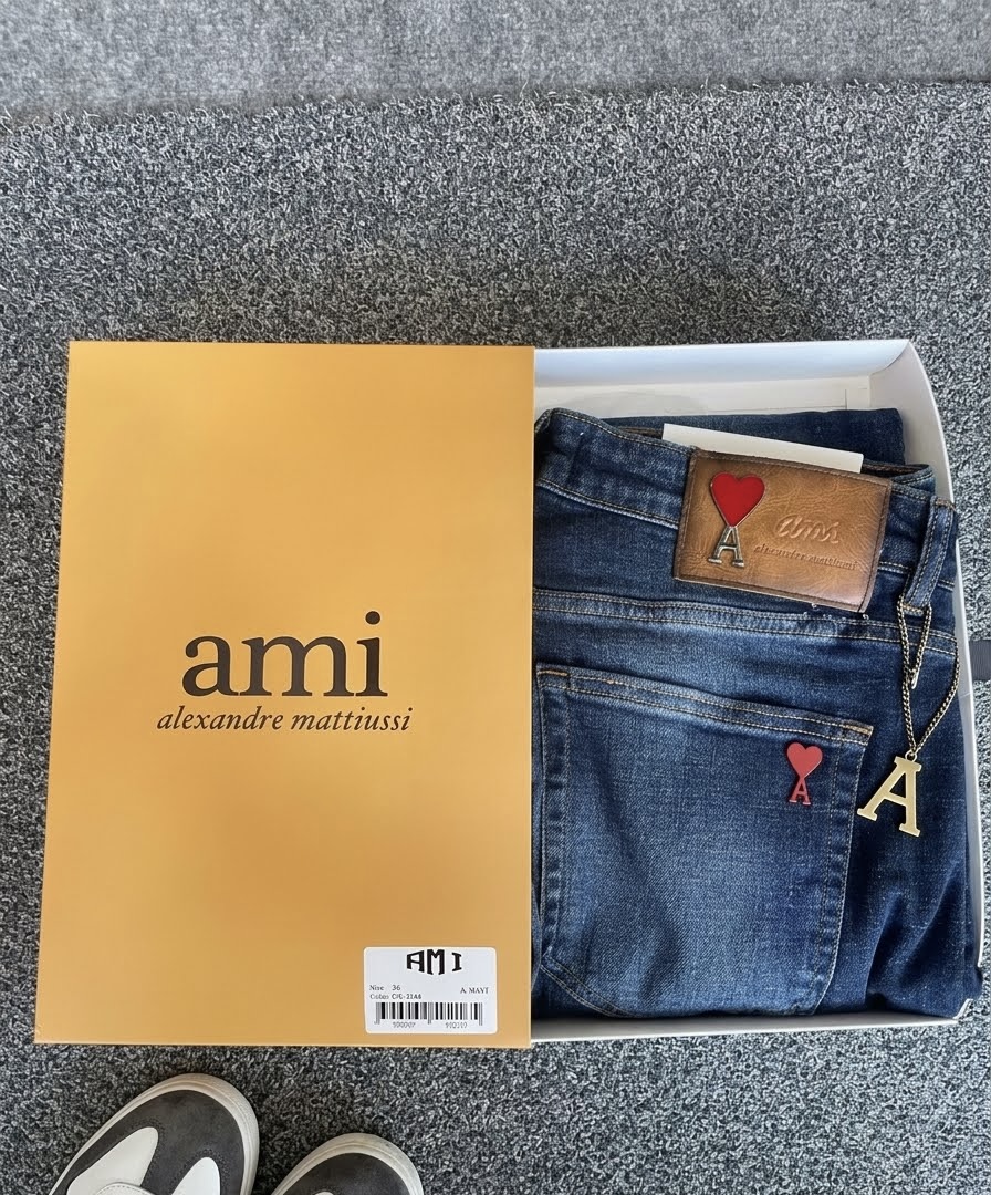 (Ami Paris Blue Denim Jeans)
