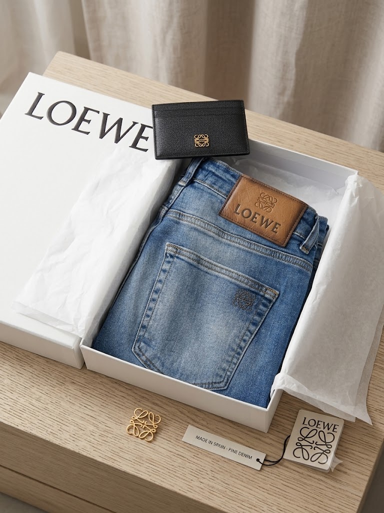 LOEWE Luxury Blue Denim Jeans