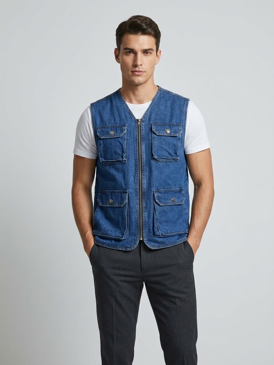 Denim vest